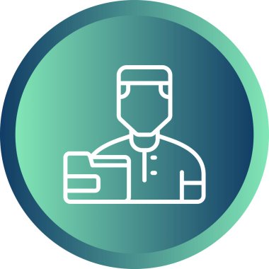 Bir insan simgesinin vektör illüstrasyonu