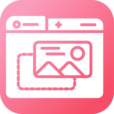 Tarayıcı Vektörü Şekil Simgesi Tasarımı