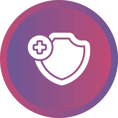 Web simgesi, vektör çizim kalkan 