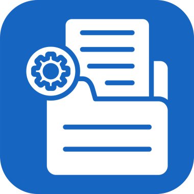 Belge Ayarları Web simgesi çizimi 