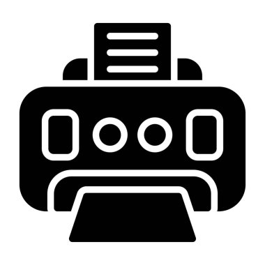 Yazıcı simgesi basit örnek