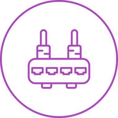 router simgesi web basit illüstrasyon