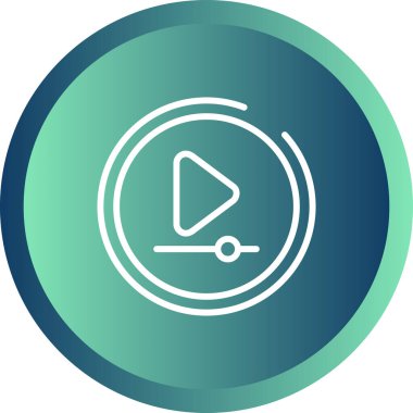 Vektör çalma düğmesi ico