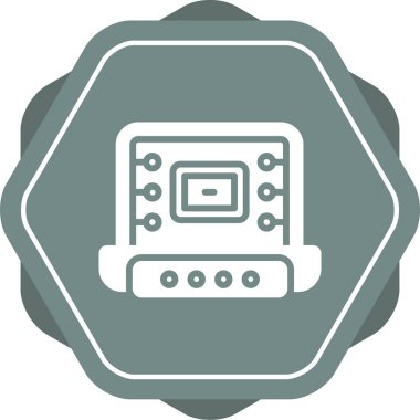 dizüstü bilgisayar simgesi, web basit illüstrasyon