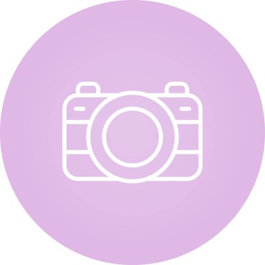 Kamera. Web simgesi basit illüstrasyon