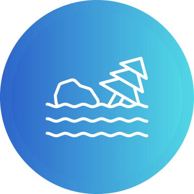 Flood web simgesi vektör illüstrasyonu