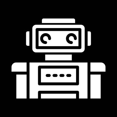 robot web simgesi vektör illüstrasyonu