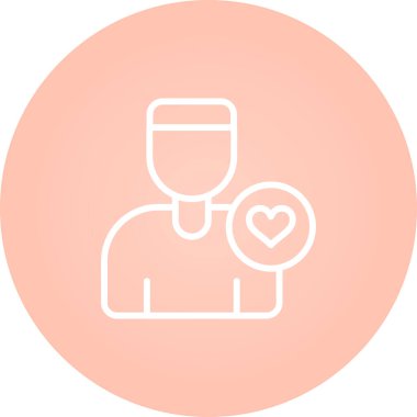 İnsan simgesinin vektör illüstrasyonu