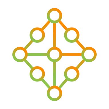 şebeke. Web simgesi basit illüstrasyon