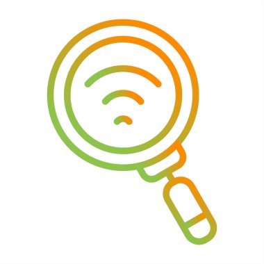 WiFi Analiz Ağı vektör çizimi