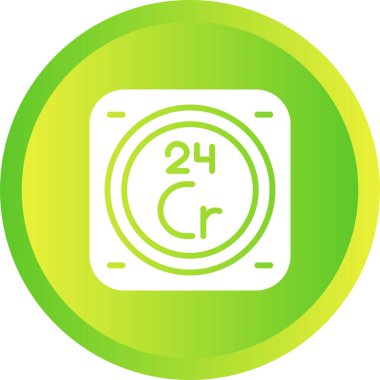 Krom kimyasal element simgesi, basit satır biçimi