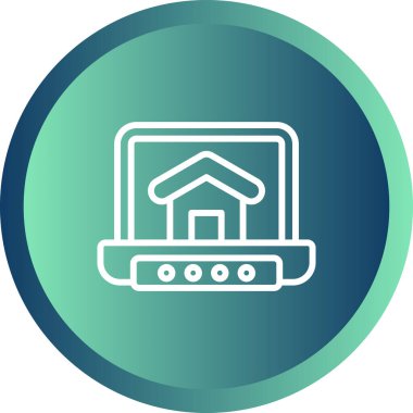 dizüstü bilgisayar simgesi, vektör illüstrasyonu 