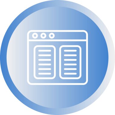 tarayıcı pencere simgesi, vektör illüstrasyonu