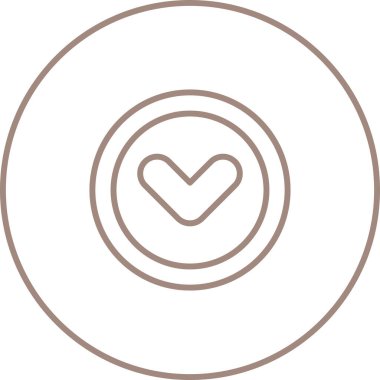 İşaretleme çizgisi simgesini, daire ve düğmeyi, vektör illüstrasyonunu, doğrusal vektör grafiklerini, beyaz arkaplanda düzenlenebilir doğrusal işareti işaretle.