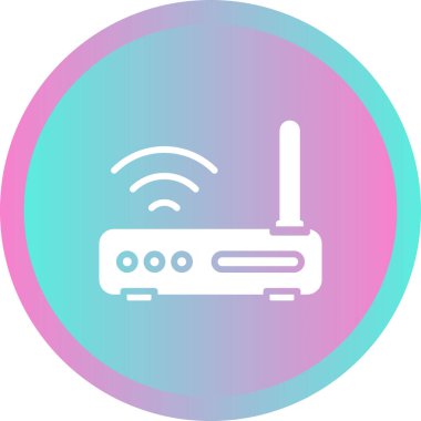 router simgesi web basit illüstrasyon