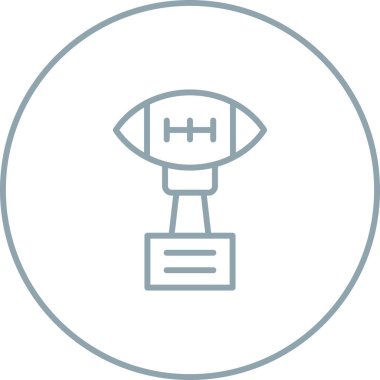 Bir futbol simgesinin vektör illüstrasyonu