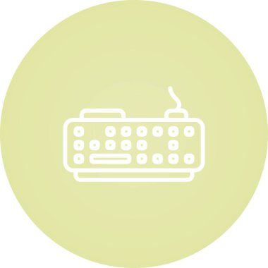 Daktilo kutsal kişilerin resmi, vektör çizim