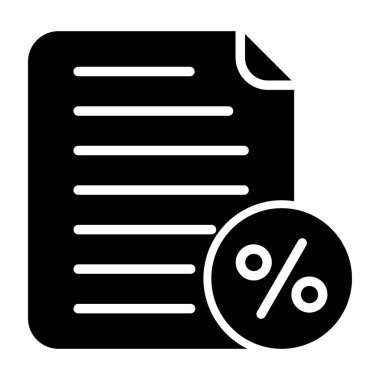 Belge. Web simgesi basit illüstrasyon