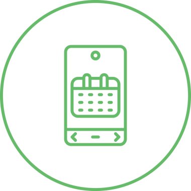 Takvim. Web simgesi basit tasarım