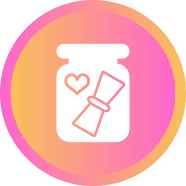 Bir kalp simgesinin vektör illüstrasyonu