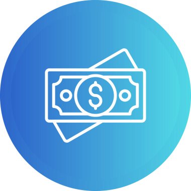 Dolar. Web simgesi basit tasarım