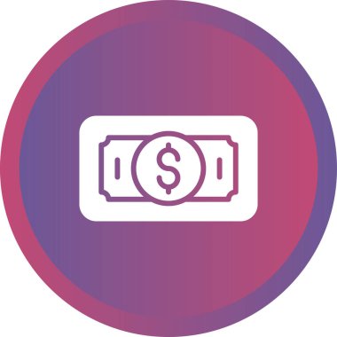 Para simgesinin vektör illüstrasyonu