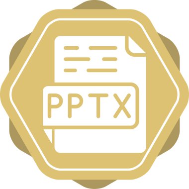 pptx dosya biçimi vektör illüstrasyonu