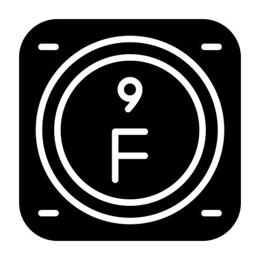 Kimyasal element ağ basit illüstrasyon