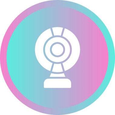 Web kamerası web simgesi vektör illüstrasyonu