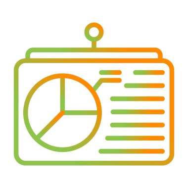 sunum simgesi, vektör illüstrasyonu 