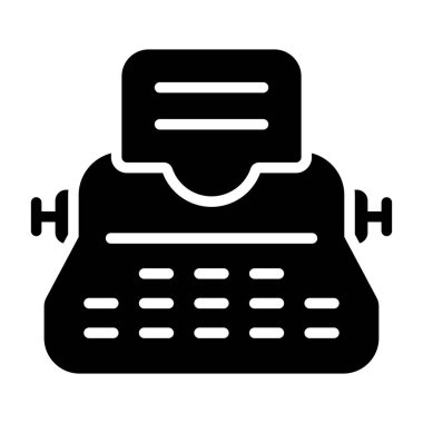 Daktilo simge vektör çizim