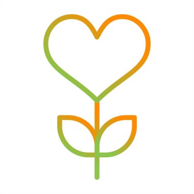 beautiful flower vector line icon