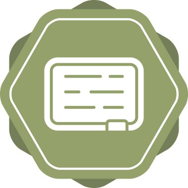 Bir belge simgesinin vektör illüstrasyonu