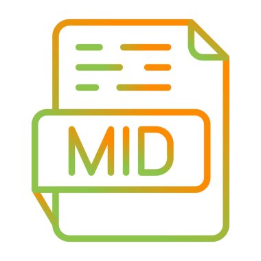 dosya biçimi simgesi, vektör illüstrasyonu