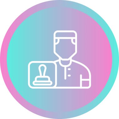 Tıbbi bir simgenin vektör illüstrasyonu