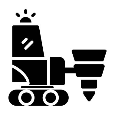 Endüstriyel makine sembolü vektör illüstrasyonu