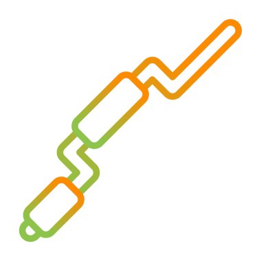 anahtar simgesi. ince çizgi biçimi