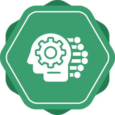 Makine Öğrenme Web simgesi vektör çizimi