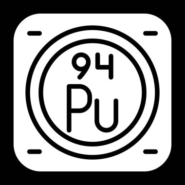 Plütonyum kimyasal element simgesi, basit satır biçimi