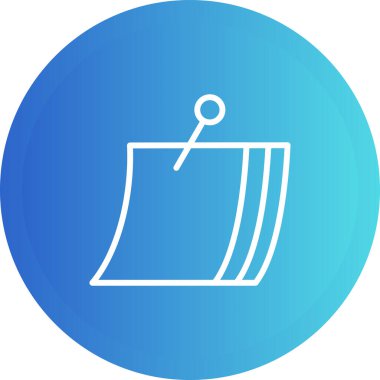 Kağıt simgesinin vektör illüstrasyonu