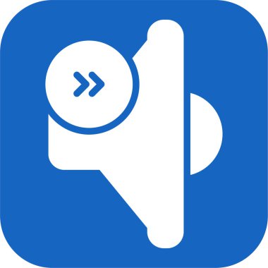 Konuşmacı. Web simgesi vektör illüstrasyonu