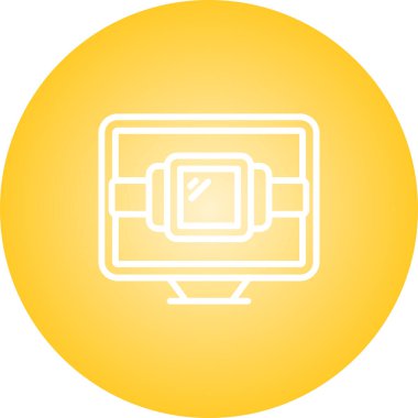 Modern bir eksiklik simgesinin vektör illüstrasyonu