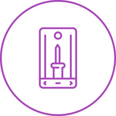 akıllı telefon web simgesi vektör çizimi