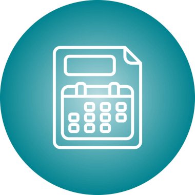 hesap makinesi simgesi vektör illüstrasyonu