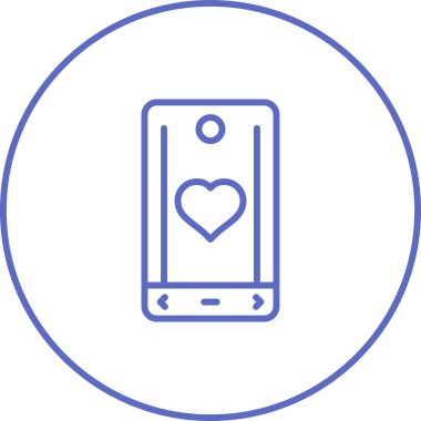 akıllı telefon web simgesi vektör çizimi