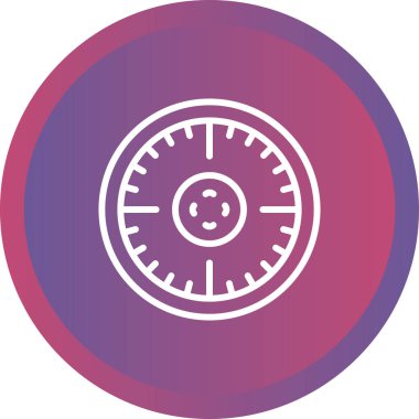 Pusula simgesinin vektör illüstrasyonu