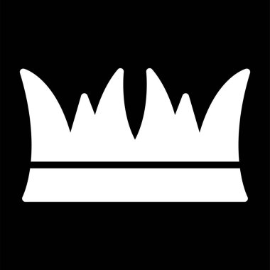 Siyah arkaplanda taç simgesi