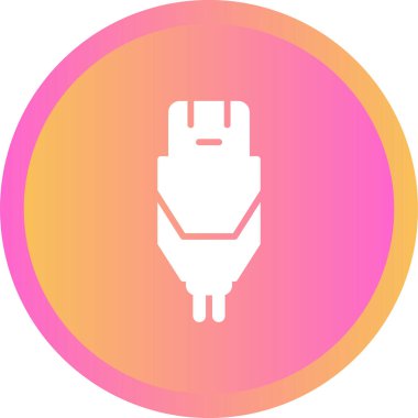 Modern b 'nin vektör illüstrasyonu güç simgesinden yoksun