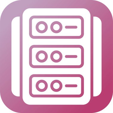 Eşsiz Sunucu Vektör Kabartma Simgesi