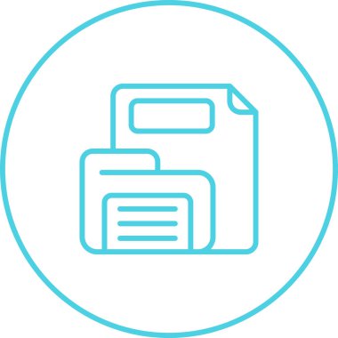 vector illustration of document modern icon